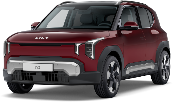 Kia EV2 in Magma-Rot Metallic